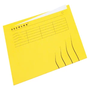 Vouwmap Secolor met tabrand A4 100% gerecycled kar