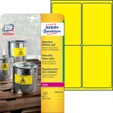 Etiket Avery L6127-20 99.1x139mm geel 80 stuks