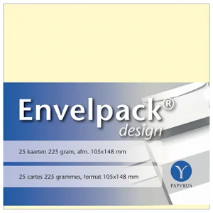 Enkele kaart Papyrus Envelpack Design A6 105x148mm
