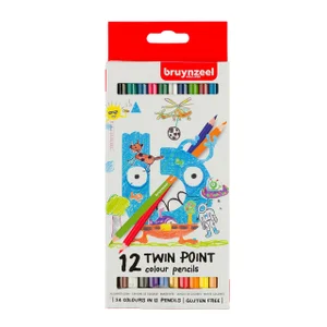 Kleurpotloden Bruynzeel Kids Twin Point assorti 12