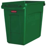 Afvalbak Rubbermaid Slim Jim Vented met luchtsleuven 60 liter groen