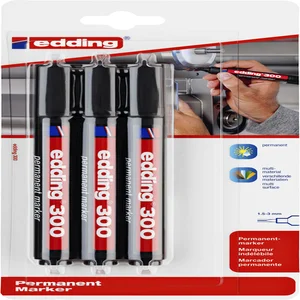 Viltstift edding 300 rond 1.5-3mm zwart blister à