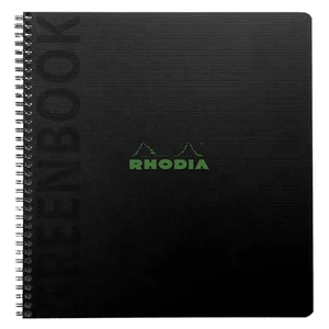 Notitieboek Rhodia Greenbook recycled A5+ lijn 160