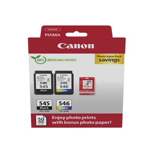 Inktcartridge Canon PG-545 CL-546 zw + kl + papier