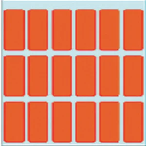 Etiket HERMA 3652 12x34mm rood 90 stuks