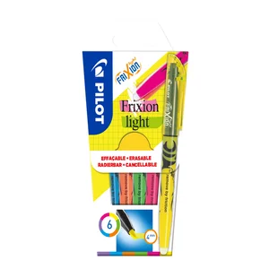 Markeerstift PILOT friXion light assorti set à 6 s