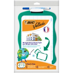 Whiteboard Bic Velleda 21x31cm inclusief stift en