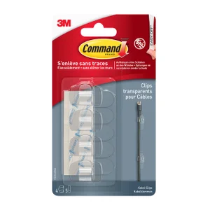 Kabelklem Command rond incl bevestigingsstrips tra