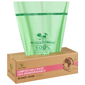 Afvalzak bio Mr.Green Mind 55x76cm 40-45 liter dis