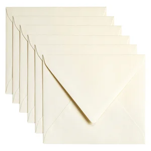 Envelop Papicolor C6 114x162mm metallic ivoor pak