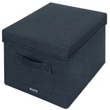 Opbergdoos Leitz gestoffeerd met deksel 285x203x380mm grijs 2 st