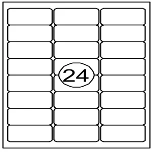 Etiket Quantore 63.5x33.9mm 2400 stuks