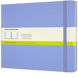 Notitieboek Moleskine XL 190x250mm blanco hard cover hydrangea blue