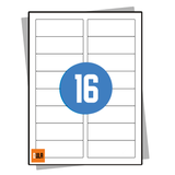 DULA Etiketten A4 16 stickers per vel 88,9x33,8mm 100 vel