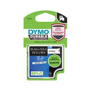 Labeltape Dymo LabelManager D1 polyester 12mm duur