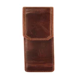 Pennenetui Maverick The Original 2-delig leer bruin
