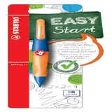 Vulpotlood STABILO Easyergo HB 1.4mm rechts blauw/neon oranje blister