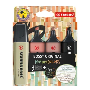Markeerstift STABILO Boss 70/4 nature colors etui