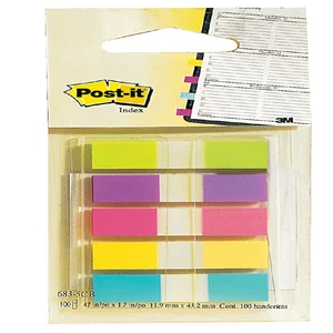 Indextabs Post-it 6835 11.9x43.1mm assorti 100 tab