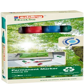 Viltstift edding 22 Ecoline schuin assorti set à 4