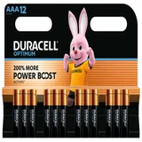 Batterij Duracell Optimum 12x AAA