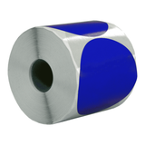 DULA Etiketten rond blauw 80mm - 500 stickers op rol - Sluitzegel
