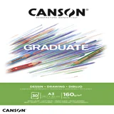 Tekenpapier Canson Graduate Drawing 30vel 160gr A3 helderwit