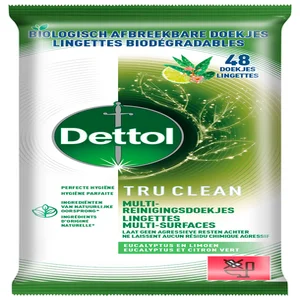 Reinigingsdoekjes Dettol TC Eucalyptus & Limoen 48