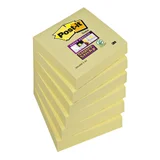 Memoblok Post-it 654 Super Sticky 76x76mm geel