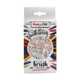 Brushpen Pentel SES15C Sign Artist standaardkleuren 12 stuks