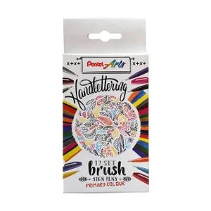 Brushpen Pentel SES15C Sign Artist standaardkleure