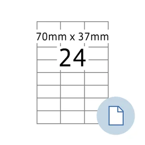 Etiket HERMA 8424 A4 EXPR 500 70x37mm wit 12000 st