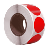 DULA Etiketten rond rood 20mm - 500 stickers op rol - Sluitzegel