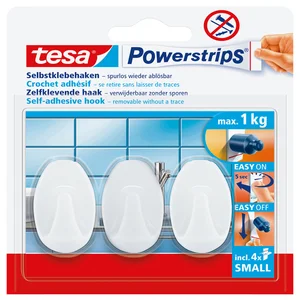 Haken tesa Powerstrips® SMALL Ovaal zelfklevend ve