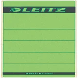 Rugetiket Leitz breed/kort 62x192mm zelfklevend groen 10 stuks