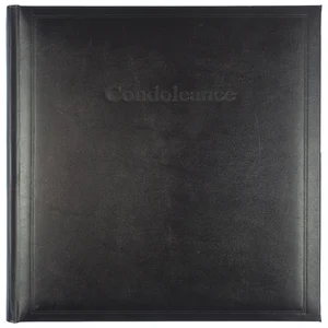 Condoleancealbum Kangaro 260x210mm zwart