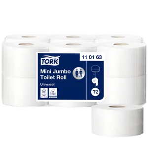 Toiletpapier Tork T2 Universal jumbo klein 1-laags
