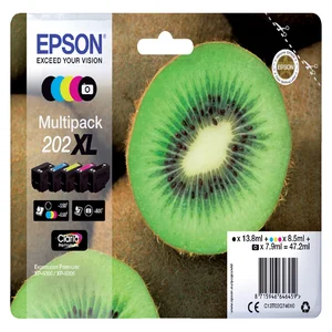 Inktcartridge Epson 202XL T02G74 zwart + 3 kleuren