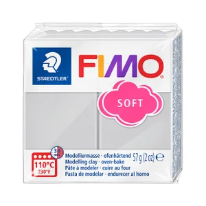 Boetseerklei Fimo soft 57 gram dolfijngrijs