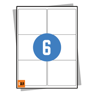 DULA Etiketten A4 6 Stickers per vel 99,1x93,1mm 100 vel