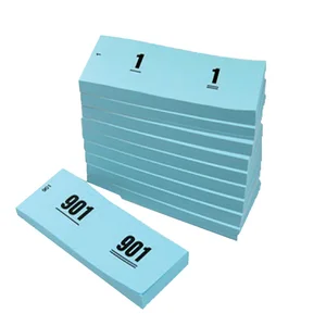 Nummerblok 42x105mm nummering 1-1000 blauw 10 stuk