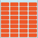 Etiket HERMA 3642 12x19mm rood 160 stuks