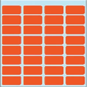 Etiket HERMA 3642 12x19mm rood 160 stuks