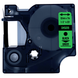 DULA - Dymo D1 45019 / S0720590 Zwart op groen 12mm x 7m