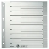 Scheidingsbladen Leitz A4 karton 230gr 6-gaats grijs 100 stuks