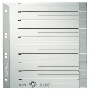Scheidingsbladen Leitz A4 karton 230gr 6-gaats gri
