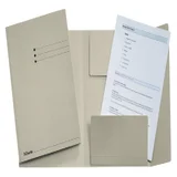 Dossiermap Esselte A4 3 kleppen manilla 275gr grijs