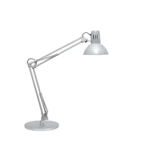 Bureaulamp MAUL Study voet excl.LED lamp E27 zilve