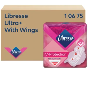 Maandverband Libresse P1 Ultra+ Regular met vleuge