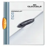 Klemmap Durable Swingclip 30 vellen oranje